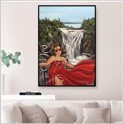 5D Diamond Painting Embroidery Full Square Fat Lady Bridge Landscape Diamond Mosaic by Numbers Diamont Rhinestone Art Pictures
