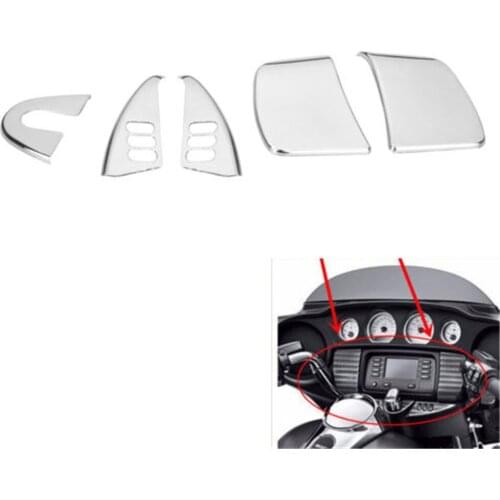 Motorcycle Accessories Chrome Inner Fairing Trim Panels Cover for Harley Electra Glide Street 14-later