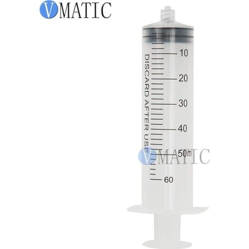 Free Shipping Quality New 5pcs 60ml luer lock Syringe Luer-Lok Tip Syringe