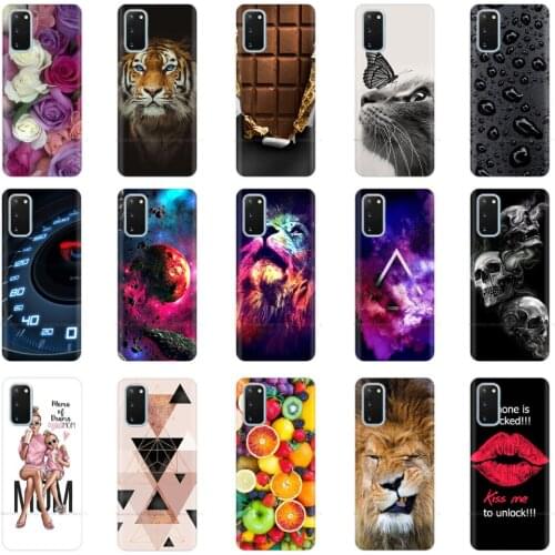 For Samsung S20 Plus Case Silicon Soft TPU Bumper Back Cover for Samsung Galaxy S20 Coque for SamsungS20 Ultra S20+ Cases Fundas