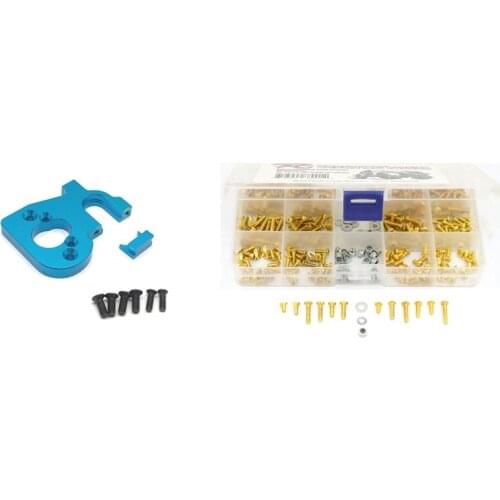 Motor Holder For Wltoys 144001 1/14 4WD RC Car With M3 Screws Nuts Box Set For 1/10 1/8 RC Crawler Car Axial RC Car