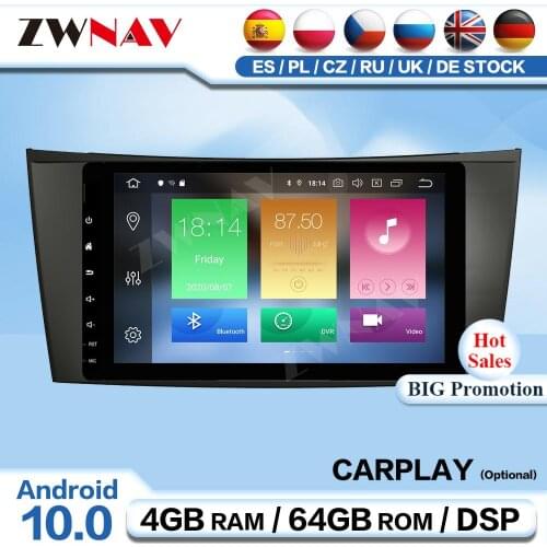 DSP Carplay 2 Din Android 10 Multimedia For Mercedes Benz E-Class W211 CLS W219 Radio Receiver Audio Stereo Player GPS Head Unit