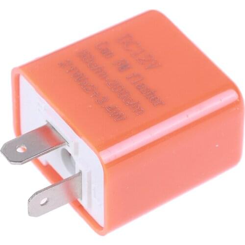 Hot sale 2 Pin 12V LED Turn Signal Indicator Flasher Relay Motorcycle Speed Adjustable