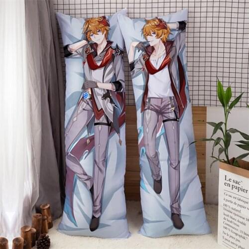 Game Genshin Impact Tartaglia Pillow Case Cosplay Dakimakura Cartoon Kawaii Men Women Costume Accessories
