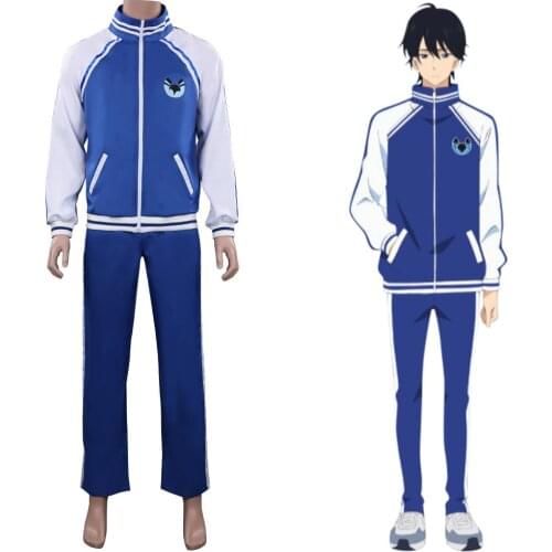 Anime Bakuten Ryouya Misato Cosplay Costume Adult Coat Jacket Pants Uniform Suit Halloween Carnival Outfits