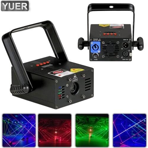 500MW 2W RGB Beam Laser Light 7CH Disco Stage Lighting Party Bar Indoor Pub Wedding Birthday Party DJ Lamp Laser Stage Projector