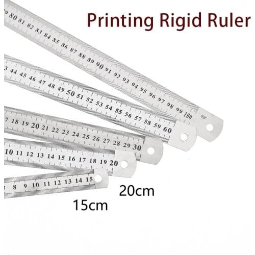 Stainless Steel Ruler Gundam Military Model Tools Hobby Accessory 15/20cm Double Sided Scale Ruler 0.4MM Thick Office Ruler
