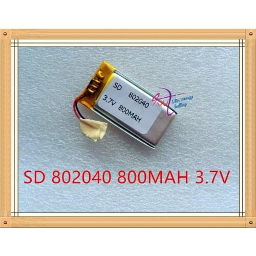 Liter energy battery 3.7V tablet battery 082040 802040 800MAH MP4 GPS MP3 Bluetooth stereo DIY gift