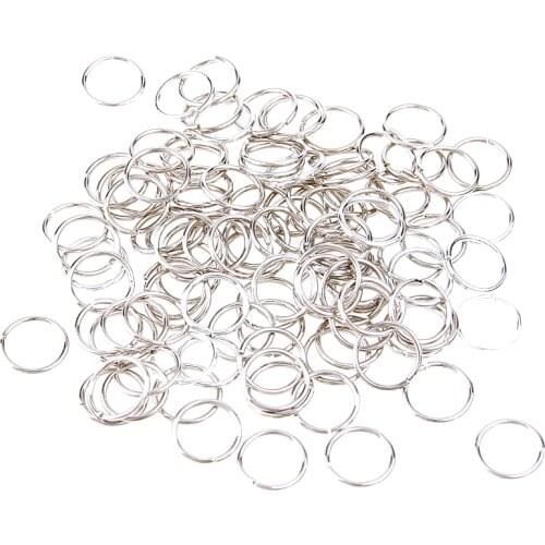 White K Mixed Color 3/4/5/6/7/8/10/12/20mm Tone Metal Open Jump Rings Necklace With Close Tool Ring DIY Jewelry Making