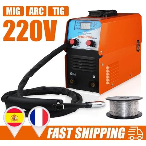 New Mini MIG-200 AC220V 50/60Hz IGBT MIG MMA TIG Gasless Welding Machine Welder Welding Equipment Replace Manual Soldering Tool