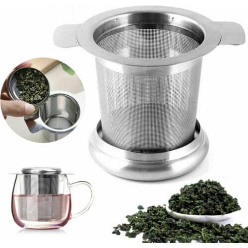 Reusable Stainless Steel Mesh Tea Infuser Metal Cup Strainer Loose Leaf Filter Teapot Leaf Spice Drinkware Kitchen Accessories