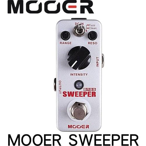 MOOER SWEEPER Bass Guitar Filter Effect Pedal True Bypass Full Metal Shell With true bypass footswitch LED indicator light