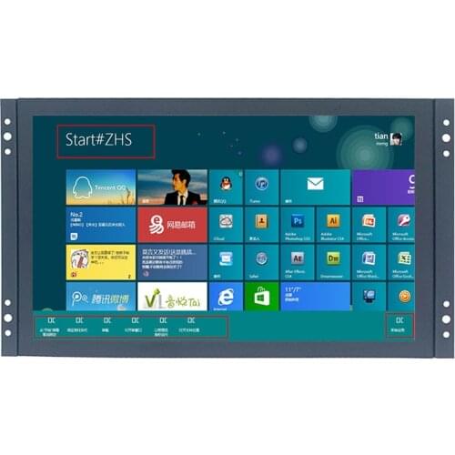 Full Viewing 1920*1080 11.6 Inch Widescreen Industrial Grade Open Frame Capacitive Touch Monitor With VGA/HDMI/USB Speakers