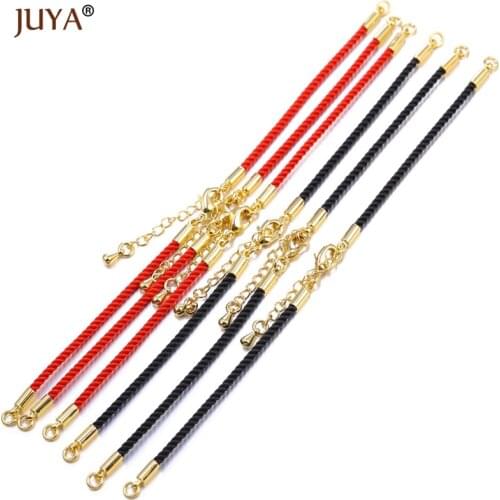 Jewelry Making Supplies New Trendy Red/Black Rope String Chain For DIY Bracelets Jewelry Making Accessories 5 Pcs/lot