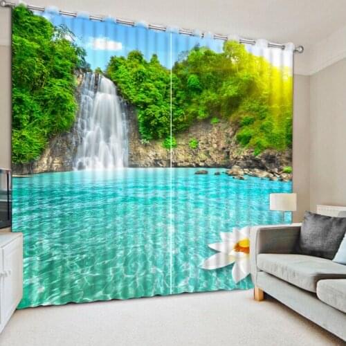 Nature scenery curtains Window Blackout Luxury 3D Curtains set For Bed room Living room Office Hotel Home Wall Decorative