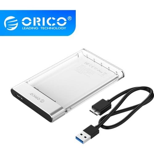2.5-inch USB3.0 Micro B interface hard disk box, support 4TB capacity, tool-free quick installation，ORICO 2129U3