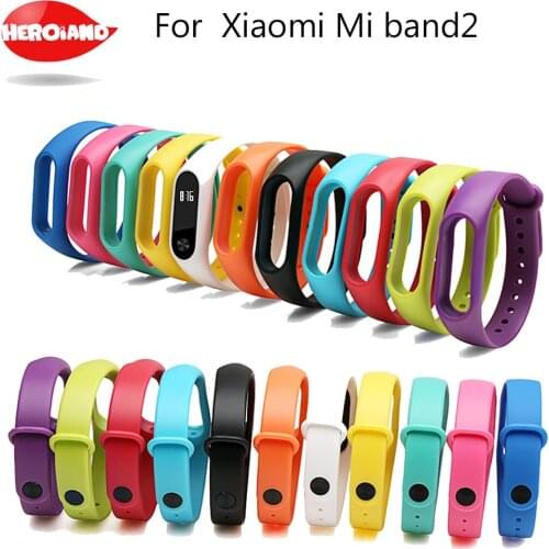 For xiaomi mi band 2 Wrist Strap Belt Silicone Colorful Wristband for Mi Band 2 Smart Bracelet for Xiaomi Band 2 Accessories