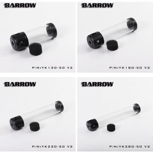 Barrow Water Cooling Reservoir Water Tank 130mm/180mm/230mm/280mm Length 50mm Diameter YK-50 V2