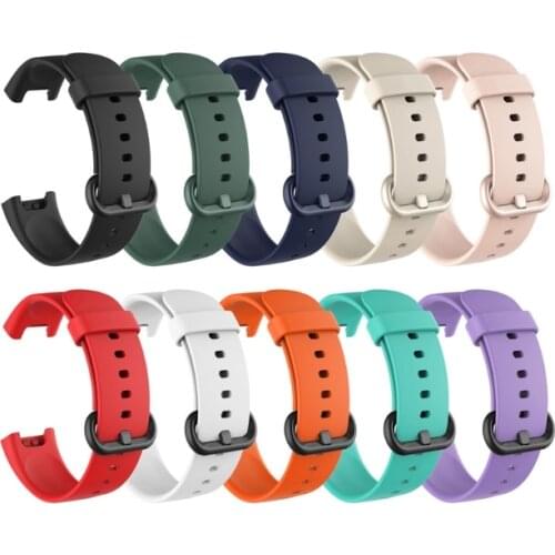 For Xiaomi Mi Watch Lite Global Version Silicone Strap Replacement Colorful Wristband for Redmi Watch Mi Watch Lite Smart Watch