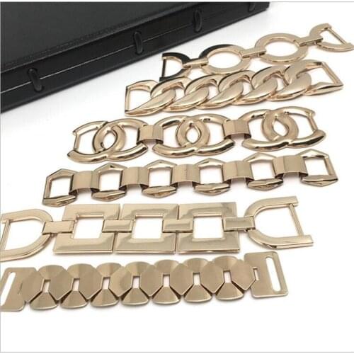 Handbag Metal Chains Purse Strap Handle Replacement Chain Shoulder Bag Accessories Gold Multi-shape
