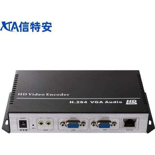 Ultra HD audio and video encoder VGA network platform live streaming push audio input support SD card and USB interface