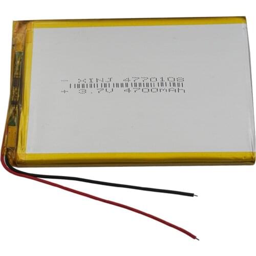 XINJ 3.7V 4700mAh Lithium Polymer Rechargeable Li-po Battery cell 4770108 For GPS PSP PDA E-book MID DVD Portable DVD Tablet PC