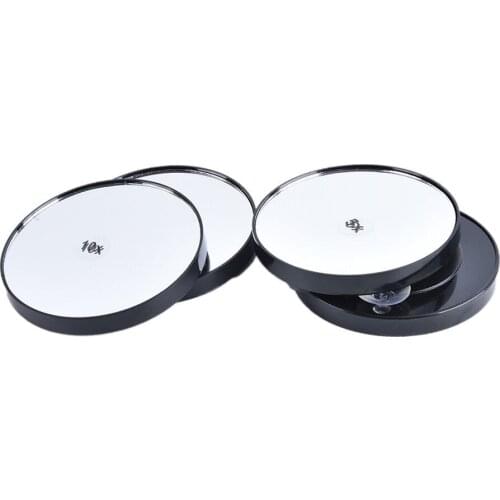 1pc 3/5/10/15X Magnifying Make Up Shaving Travel Bathroom Shower Suction Cup Beauty Mirror Black New