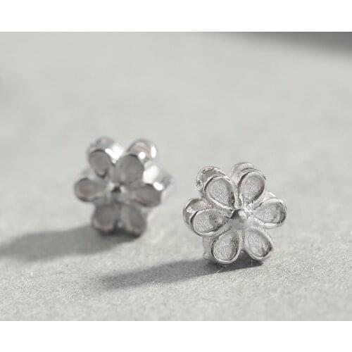 1Pc 6x3mm 925 Sterling silver color Connectors Spacer Beads Hexapetalous Shape Connectors For Necklace DIY Jewelry Makings 92554