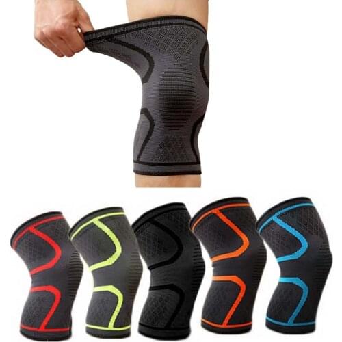 1Pcs Nylon Basketball Knee Pad Men Women Sport Fitness Cycling Knee Brace Volleyball kneepad Tennis Running Compression Sleeve