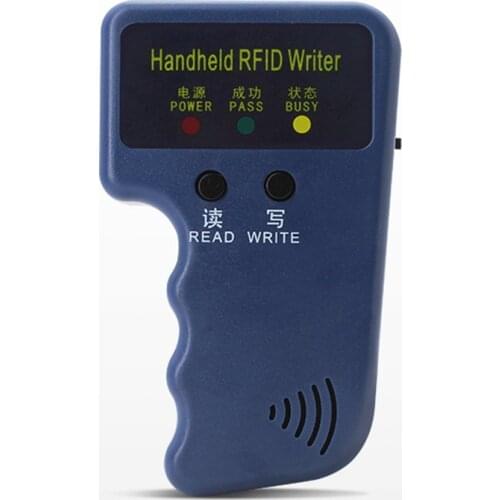 125KHz EM4100 RFID H/ID Copier Writer Duplicator Programmer Reader + T5577 EM4305 Rewritable ID Keyfobs Tags Card 5200 Handheld