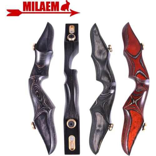 Archery 15inch ILF Recurve Bow Wooden Bow Riser Handle Takedown American Hunting Bow Target Shooting Accessories