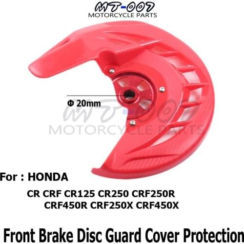 20mm CRF X-Brake Front Brake Disc Rotor Guard Cover Protector Protection For CR CRF CR125 CR250 CRF250R CRF450R CRF250X CRF450X