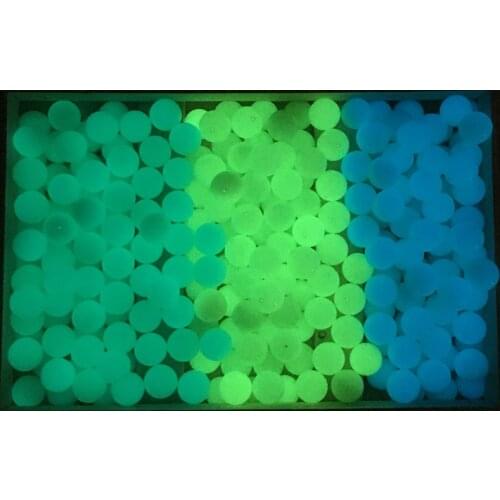 20mm Round Shiny Green Blue Luminous Stone Beads Drilled Hole DIY Jewelry Accessories for Women Bracelet Necklaces Healing Reiki