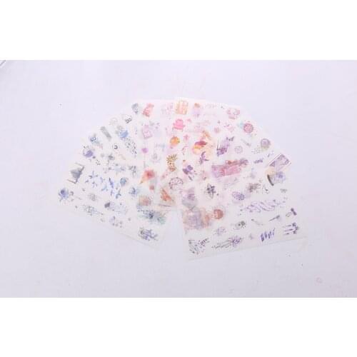 6pcs Dream paper sticker Organizer Calendar Diary Book Planner Scrapbook Decoration Diary Sticker papeleria