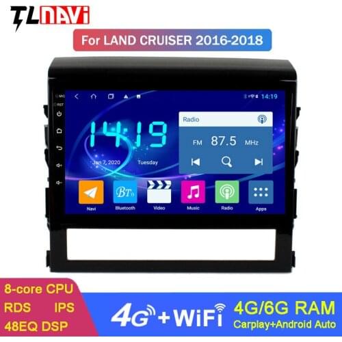 4G+64G Android 9.0 car multimedia GPS navigation for toyota land cruiser 2016-2018 With 4G DSP CARPLAY