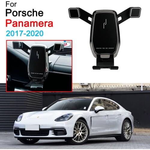 Car Mobile Phone Support Air Vent Mount Bracket Cell Phone Holder for Porsche Panamera Accessories 2017 2018 2019 2020