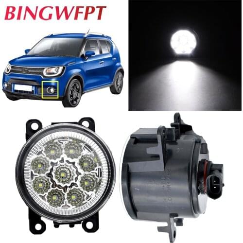 BINGWFPT For Suzuki Ignis II Closed Off-Road Vehicle 2003-2008 Car Fog Light H11 LED Fog Lamp Daytime Running Light 12V 2pcs