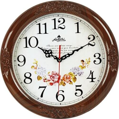 European Style Large Wall Clock Living Room Silent Bedroom Retro Clocks Wall Home Decor Reloj De Pared Grande Antique Style