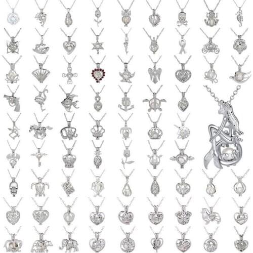 Natural freshwater pearls Pendant Necklaces 45cm Water Wave Chain Women Chain Necklace Fashion Jewelry Wholesale Gifts