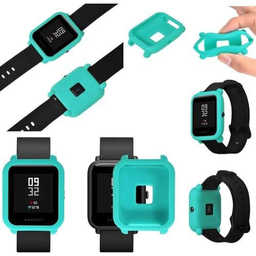 Silicone Watch Protector Case for Xiaomi Huami Amazfit Bip BIT PACE Lite Youth Colorful Soft Replacement Full Protective Cover