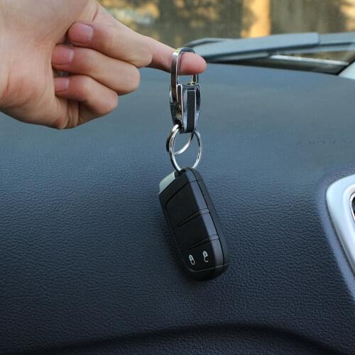 Color My Life Stainless Steel Car Key Ring Chain Keys Holder Rings Case for Jeep Renegade Compass for Nissan X-trail Qashqai