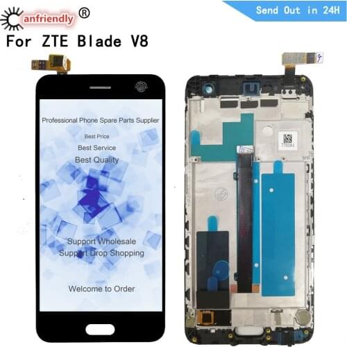 For ZTE Blade V8 BV0800 5.2" LCD Display+Touch Screen Digitizer with frame Assembly For ZTE Blade V8 V 8 Display Phone Repair