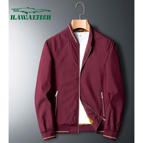 Hawaifish brand Mens Jackets 2021 new spring and autumn bomber jacket men high quality business and leisure chaqueta hombre
