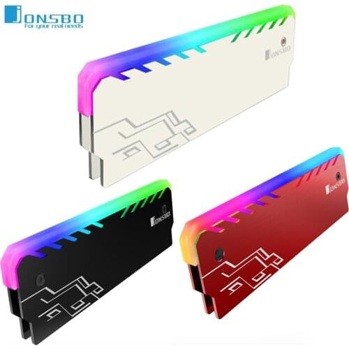 JONSBO Memory ram Heat sink RGB DDR DDR3 DDR4 Memory Cooling Heatsink Cooler RAM Radiator for Desktop PC Computer colorful