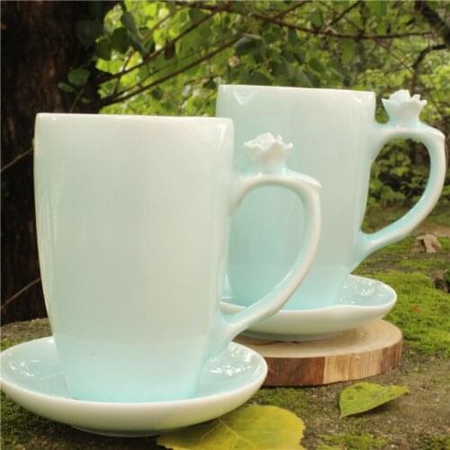 China white ceramic tea cup coffee mug zakka beer cups and mugs handle dish canecas drinkware cute creative gift free shipping