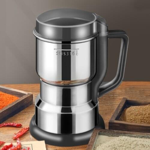 Electric Coffee Grinder Cereal Nuts Beans Spices Grains Grinding Machine Multifunctional Kitchen Home Coffee Grinder EU Plug220V