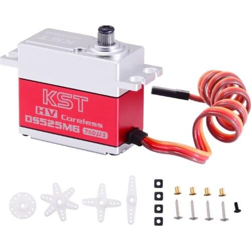 KST DS525MG 8.4V 7.5kg 0.04sec HV Digital Metal Gear Servo Motor For RC Model UAV Car Boat Robot Arm Helicopter Airplane Parts