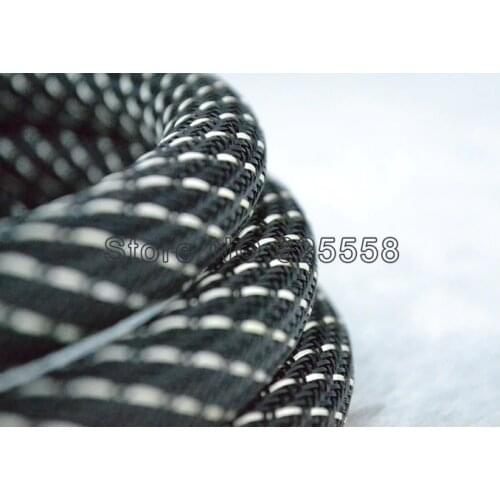 10M 16MM Nylon Sleeve Blue Nylon Mesh Braided Sleeving