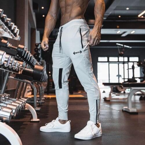 2021 Newest Men Sweatpants Gym Fitness Sports pants Bodybuilding Joggers Workout Trousers Men Running Cotton Pencil Pants men