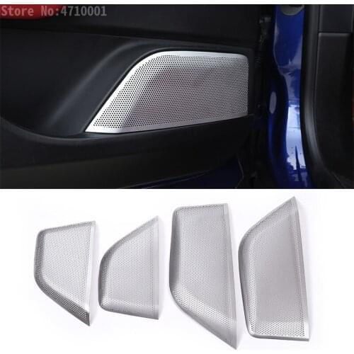 NEW 4Pcs Aluminum Alloy For Maserati Levante 2016 Car Door Audio Loud Speaker Cover Trim Auto Accessories